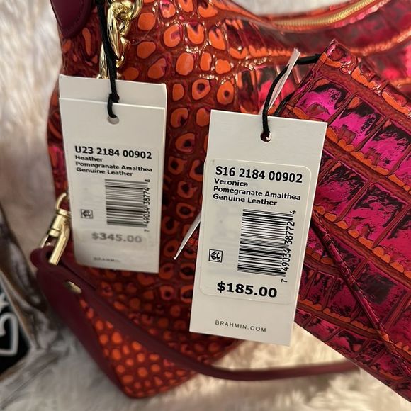 Brahmin Heather pomegranate Amalthea and Veronica wallet set - Picture 8 of 15